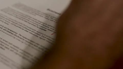 Red Marker Writes Red NO Over Business Proposal Paper Stock Footage 319509494