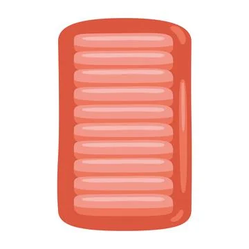 Red mat inflatable Illustrazione stock