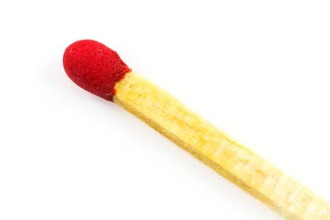 Red match isolated Stock Photos