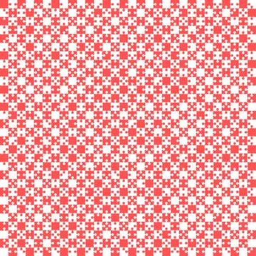 Red Material Design Pieces - JigSaw - Field Chess Stock Illustration