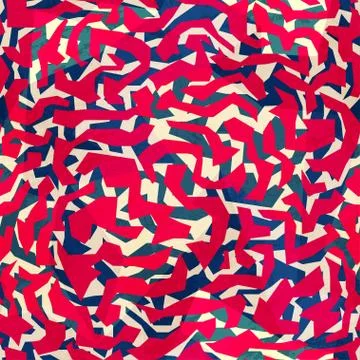 Red maze seamless texture Stock Illustration