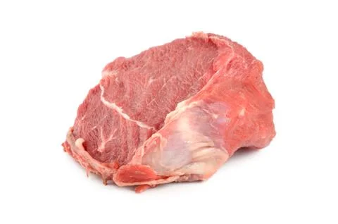 Red meat on a white Stock Photos