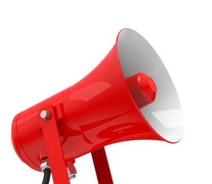 The red megaphone Stock Illustration
