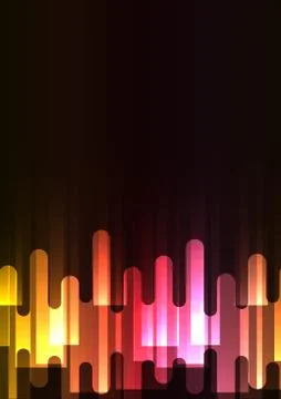 Red melt overlap abstract square background Stock Illustration
