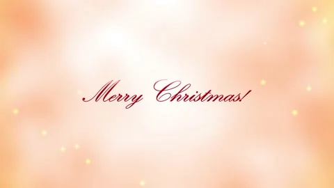 Red Merry Christmas text on background with stars Stock Footage 166820906