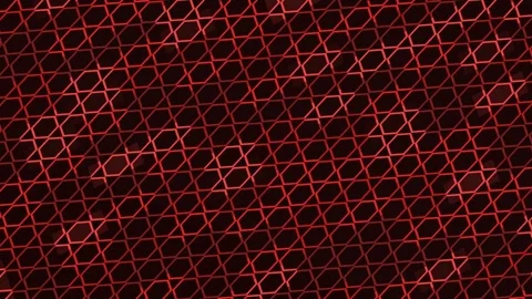 Red Mesh Pattern Moving Across Dark Surface in Shimmering Light Stock Footage 337917074