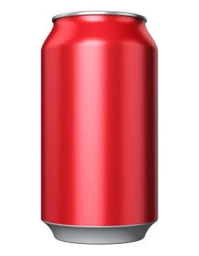 Red metal drink can Stock Illustration