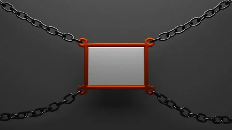 Red metal frame. Stock Footage 131432590