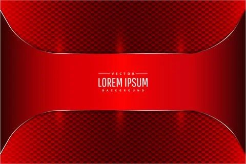 Red metal technology with hexagon pattern. Stock Illustration