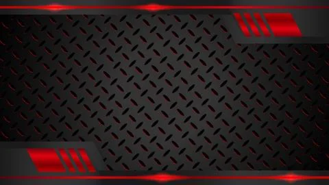 Red metallic Abstract Background with black texture. Stock Illustration