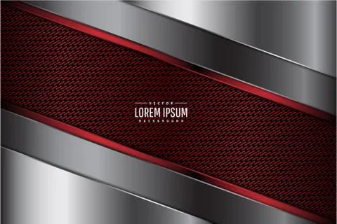 Red metallic background Illustrazione stock