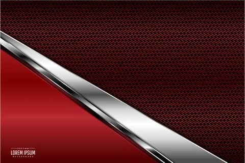 Red metallic background Illustrazione stock