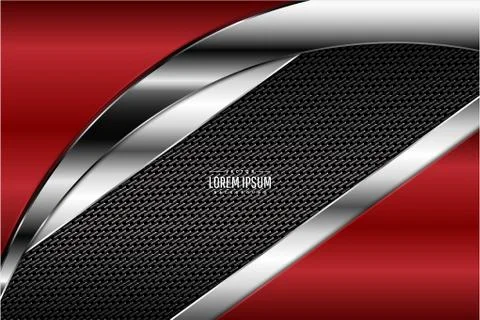 Red metallic background Stock Illustration