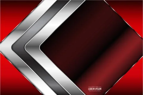 Red metallic background Illustrazione stock