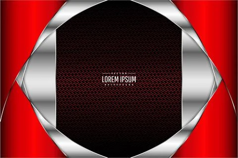 Red metallic technology background. Stock Illustration