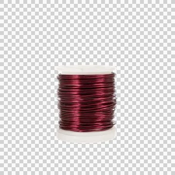 Red metallic thread Foto stock