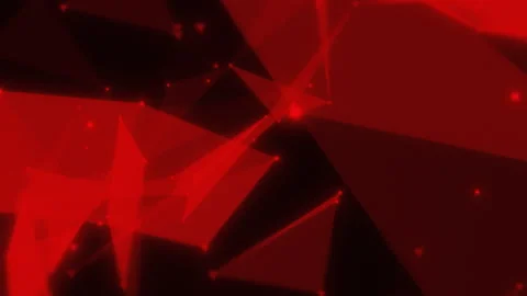 Red micro srucrure moving chaotically in dark space. Technology background Video stock 177033933