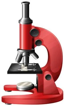 A red microscope Stock Illustration