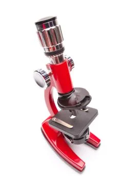 Red microscope Stock Photos