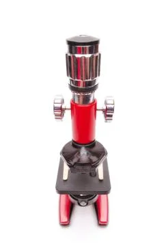 Red microscope Stock Photos