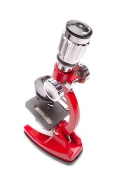Red microscope Stock Photos