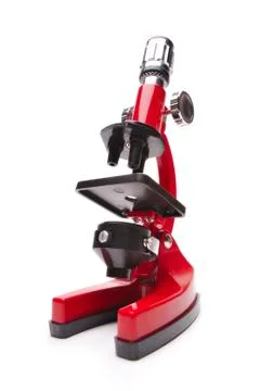 Red microscope Stock Photos