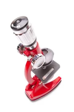 Red microscope Stock Photos