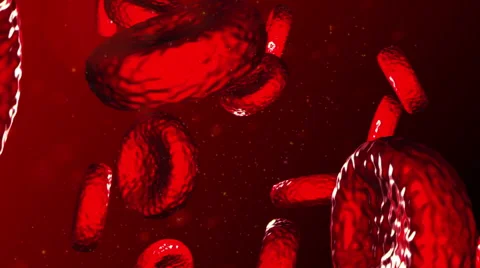 Red Microscopic Universe Stock Footage 40645757
