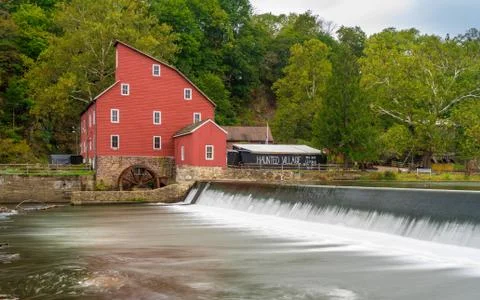 The Red Mill Stock Photos