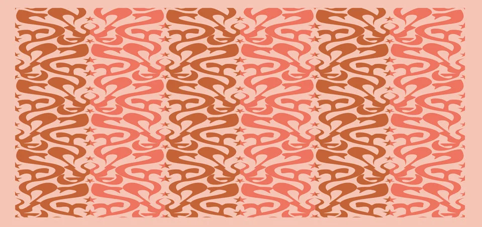 Red million pattern background Illustrazione stock