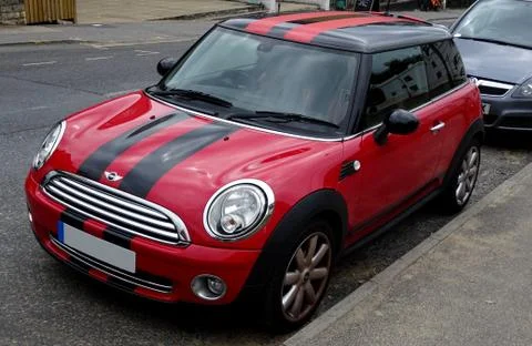 Red Mini Car Stock Photos