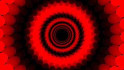 Red Minimal Abstract 3D Sphere Vortex Corridor Background VJ Loop in 4K Stock-Footage 334719056