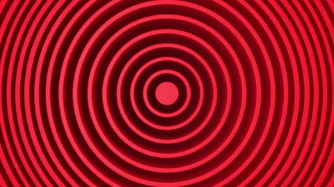 Red minimalism Abstract pattern of circles with the effect of displacement. Whit Stock Footage 154162866