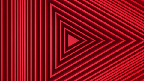 Red minimalism Abstract pattern of triangles, play with the effect of displaceme Stock Footage 154162010