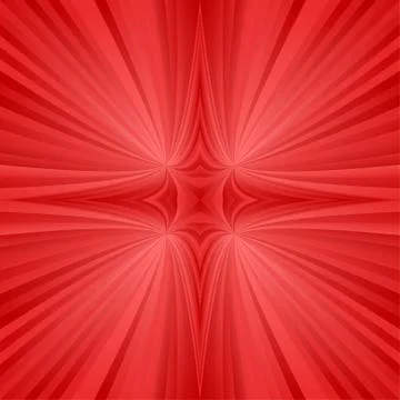 Red mirror symmetric ray background Illustrazione stock