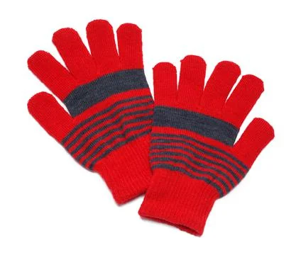 Red Mittens Stock Photos