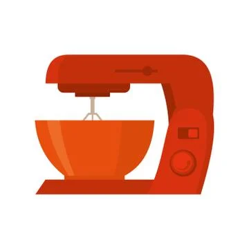 Red mixer vector illustration isolated Stock Illustration