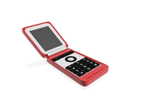 Red mobile phone Stock Illustration