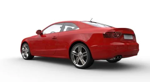 Red Model Car 2 Stock Illustration