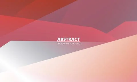 Red modern abstract background with geometric shapes. Stock Illustration
