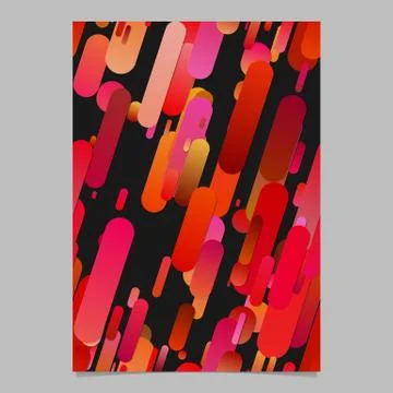 Red modern abstract gradient rounded stripe pattern brochure background Ilustración de archivo