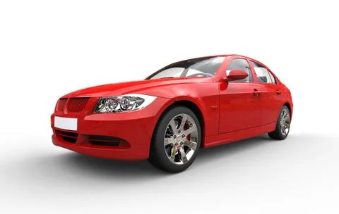 Red Modern Car Stock Illustration