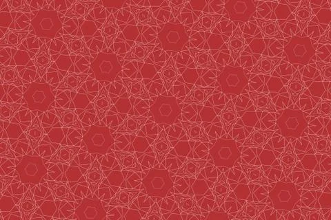 Red Modern geometric seamless pattern. For design, page fill, wallpaper. Illustration