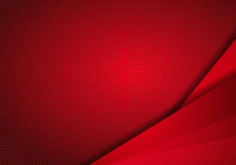 Red Modern Technology Design Background with dots Texture. abstract metallic  Illustrazione stock