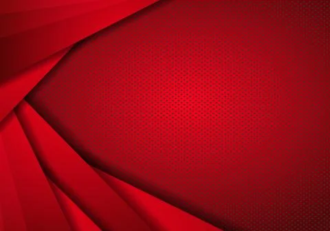 Red Modern Technology Design Background with dots Texture. Abstract modern re Stock Illustration