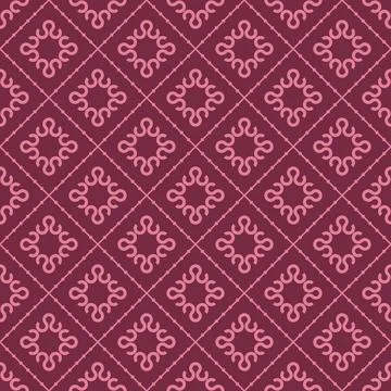Red monochrome aztec geometric     Stock Illustration