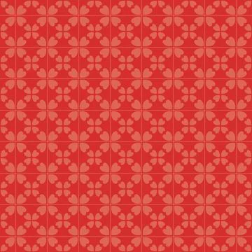 Red monochrome mandalas pattern           Stock Illustration