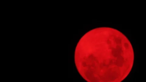 Red moon Stock-Footage 84722253