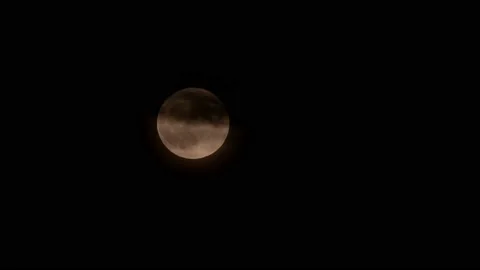 Red Moon Stock Footage 143158265