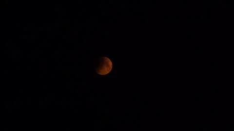 Red moon lunar eclipse timelapse Stock Footage 286362778